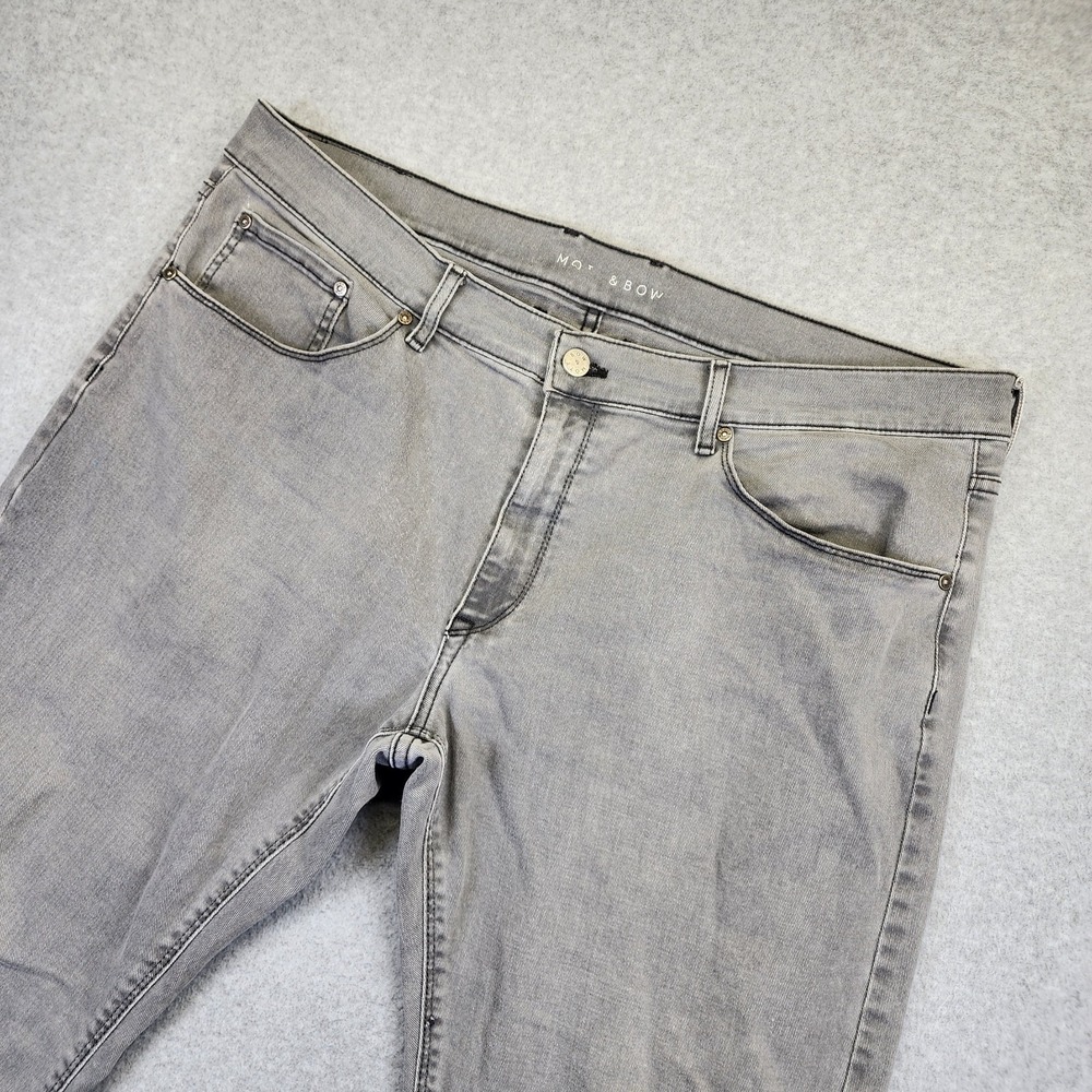 Mott & Bow‎ Slim Stone Jeans Stretch Denim Pants Mens Size 38x30 Gray